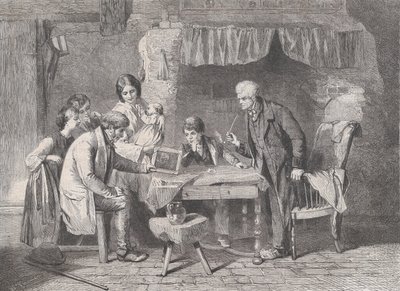 Portret dziadka, z Illustrated London News, 4 stycznia 1862. autorstwa William Luson Thomas
