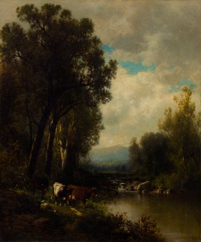 Bydło na rzece autorstwa William M. Hart