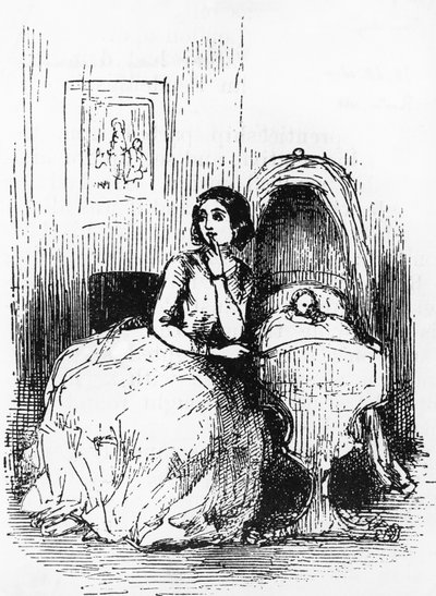 Ilustracja do Historii Pendennis, His Fortunes and Misfortunes, His Friends and His Greatest Enemy , powieść Williama Makepeace
