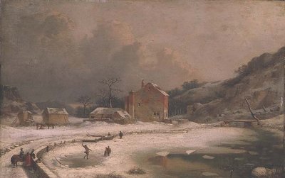Zimowa scena autorstwa William Malbon