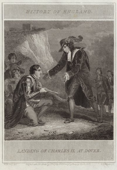 Lądowanie Karola II w Dover autorstwa William Marshall Craig