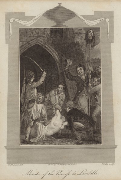 Morderstwo księżnej de Lamballe autorstwa William Marshall Craig