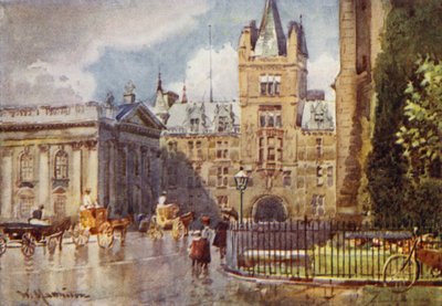 Caius College i Dom Senatu z Pasażu St Marys autorstwa William Matthison