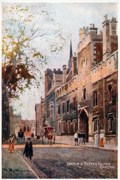 Lincoln i Exeter College autorstwa William Matthison