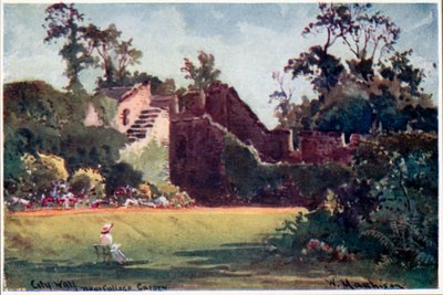 Oxford City Wall, New College Garden autorstwa William Matthison