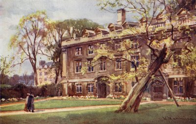 The Fellows Building w Christs College autorstwa William Matthison