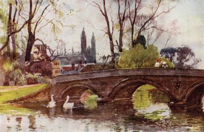 Trinity Bridge, kaplica Kings College w oddali autorstwa William Matthison