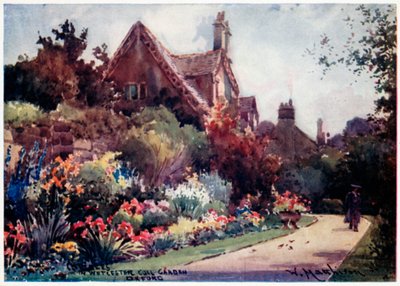 Ogród Kolegium Worcester autorstwa William Matthison