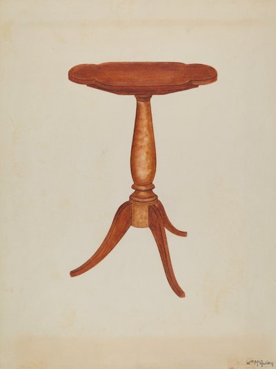 Stół przechylny lub Stół Cant, 1937. autorstwa William McAuley