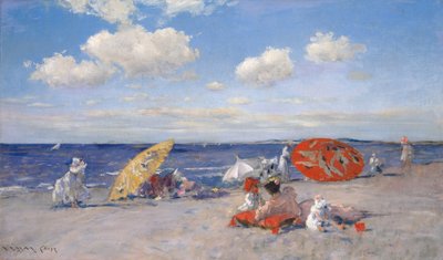 Nad morzem, ok. 1892 (olej na płótnie) autorstwa William Merritt Chase