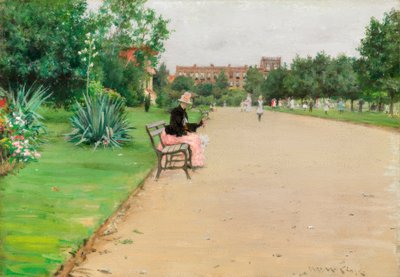 Park miejski autorstwa William Merritt Chase