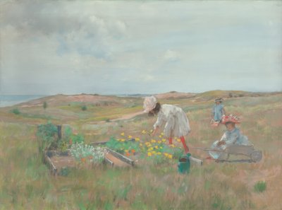 Zbieranie kwiatów autorstwa William Merritt Chase