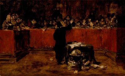 Kolumb przed soborem w Salamance autorstwa William Merritt Chase