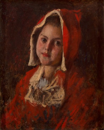 Czerwony Kapturek (olej na płótnie) autorstwa William Merritt Chase