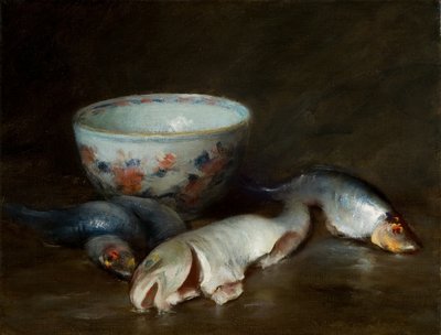 Martwa natura z rybą 1910 (olej na płótnie) autorstwa William Merritt Chase