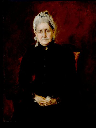 Matka artysty, Sarah Swaim Chase (olej na płótnie) autorstwa William Merritt Chase