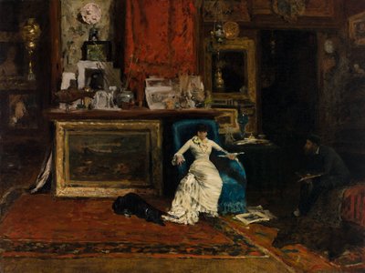Léonard Renoir, Ojciec Artysty autorstwa William Merritt Chase
