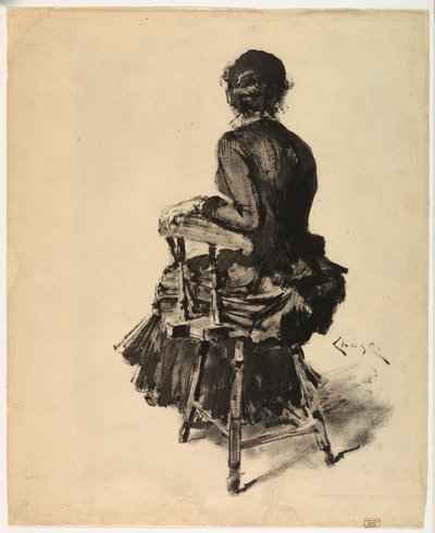 Kobieta siedząca autorstwa William Merritt Chase