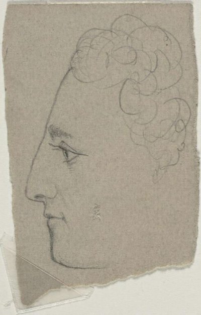 Szkic profilu autorstwa William Michael Harnett