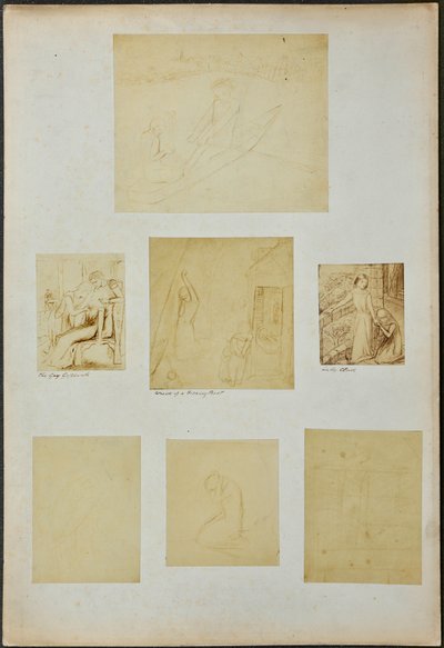 Studia do "The Gay Goshawk", "Wreck of a Sailing Boat", "Lady Clare" i innych szkiców autorstwa William Michael Rossetti