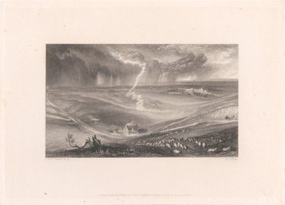 Campo de Waterloo com Lightningpolish autorstwa William Miller
