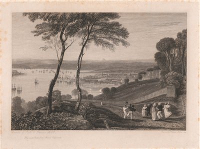 Dok Plymouth z Mount Edgecumbe autorstwa William Miller
