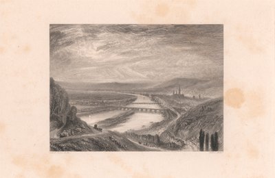 Rouen, ze Wzgórza Św. Katarzyny autorstwa William Miller