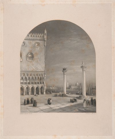 Wenecja - Piazzetta autorstwa William Miller