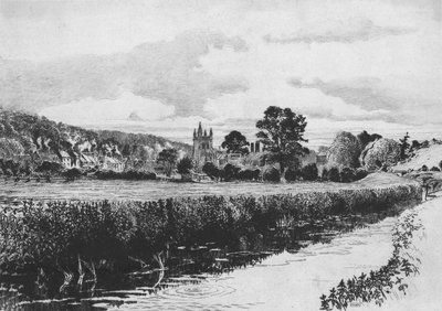 Amersham i rzeka Misbourne, 1904. autorstwa William Monk