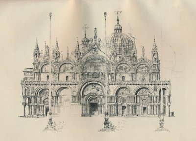 Fasada św. Marka, koniec XIX-początek XX w., 1925 r. autorstwa William Monk