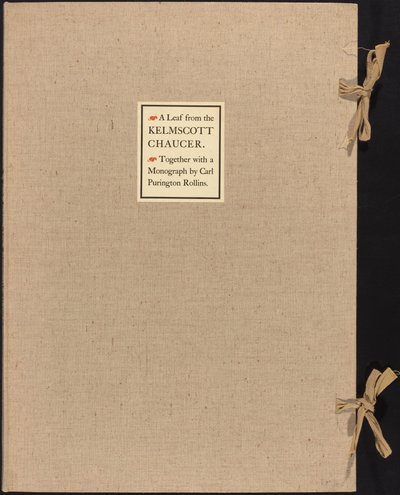 Liść z Kelmscott Chaucer autorstwa William Morris
