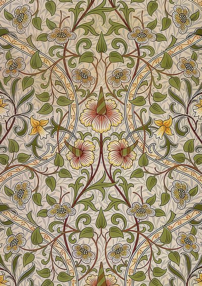 Tkanina dekoracyjna. 1876-90 autorstwa William Morris