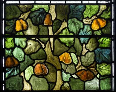Szczegół liści, 1879 (witraż) autorstwa William Morris