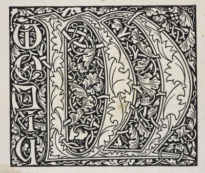 Początkowy, czarno-biały. autorstwa William Morris