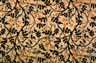 Projekt kurtyny jaśminowej, 1868-70 (bawełna drukowana) autorstwa William Morris