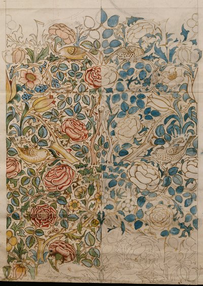 Róża, projekt dla perkalu autorstwa William Morris