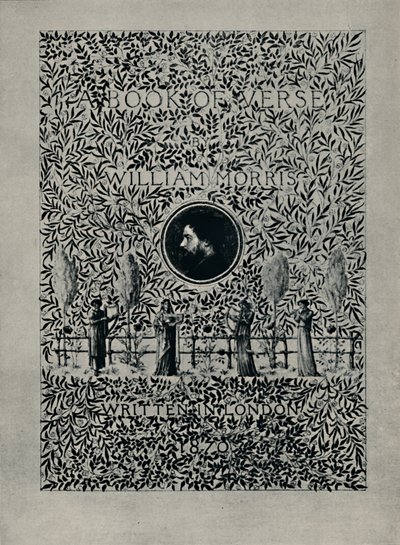 Strona tytułowa do A Book of Verse, William Morris, 1870. autorstwa William Morris