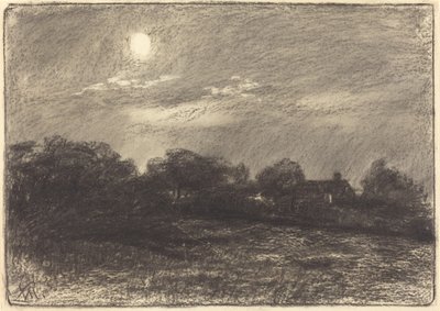 Wieczór, Krajobraz Farmy autorstwa William Morris Hunt