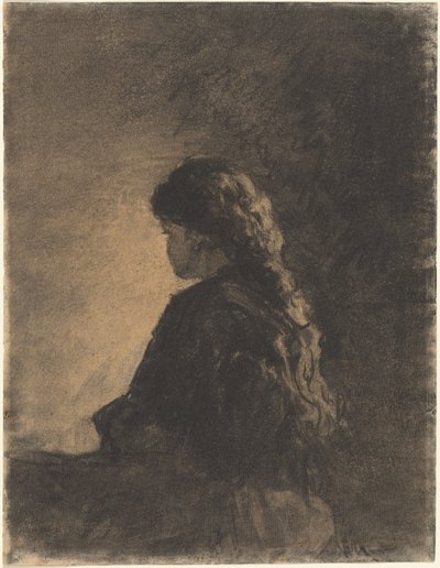 Siedząca dziewczyna autorstwa William Morris Hunt