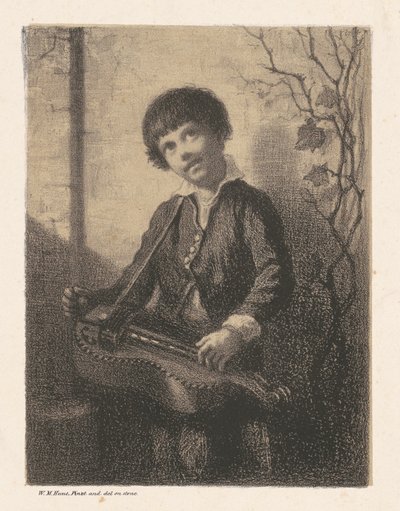 Chłopiec z liry korbowej autorstwa William Morris Hunt