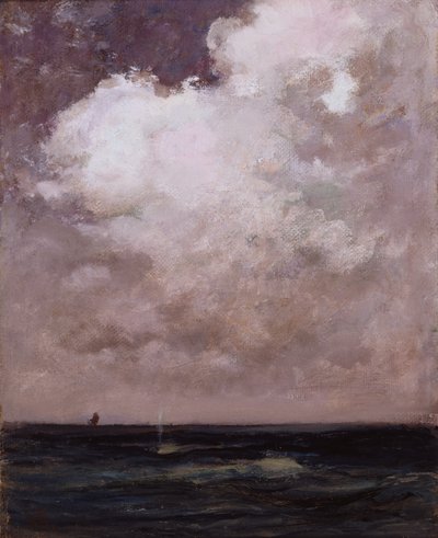 Wieloryb tryskający, ca. 1870. autorstwa William Morris Hunt