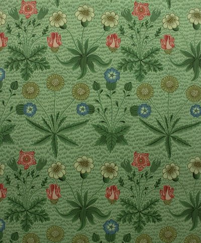 Daisy Marguerite, tapeta z nadrukiem blokowym, 1862. autorstwa William Morris Tapestry Works