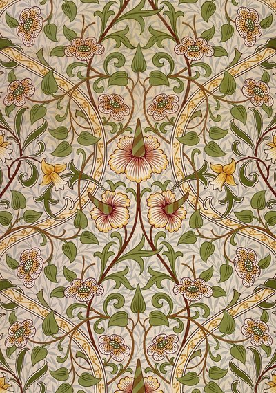 Tkanina dekoracyjna, 1876-1890. autorstwa William Morris Tapestry Works