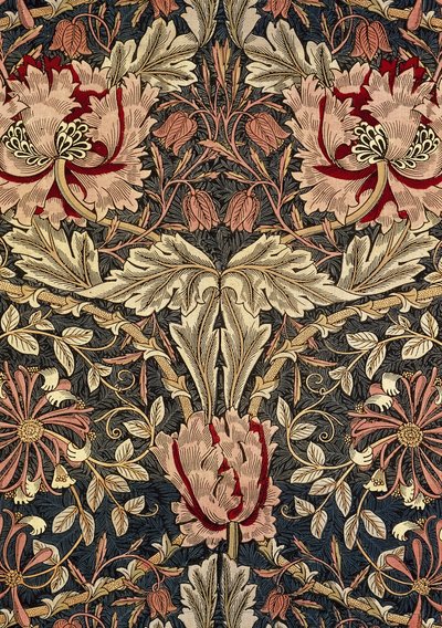 Tkanina dekoracyjna, 1876-1890. autorstwa William Morris Tapestry Works