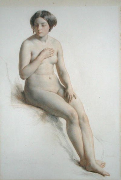 Nagie studium dziewczyny autorstwa William Mulready