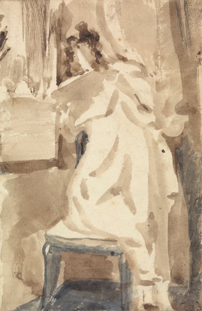 Studium dla czytającej dziewczyny autorstwa William Mulready