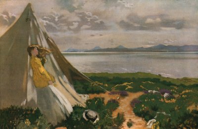 Wietrzny dzień: Howth Head, początek XX wieku, ok. 1930. autorstwa William Newenham Montague Orpen