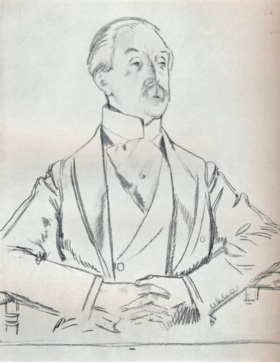 Studium portretowe ołówkiem, XX w. 1932 autorstwa William Newenham Montague Orpen