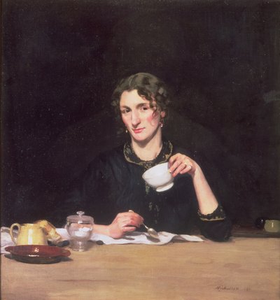 Pani na śniadaniu lub Le Dejeuner de Marie autorstwa William Nicholson