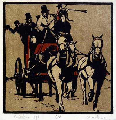 Powóz czy dyliżans: „Coaching”” – William Nicholson (1872-1949) autorstwa William Nicholson
